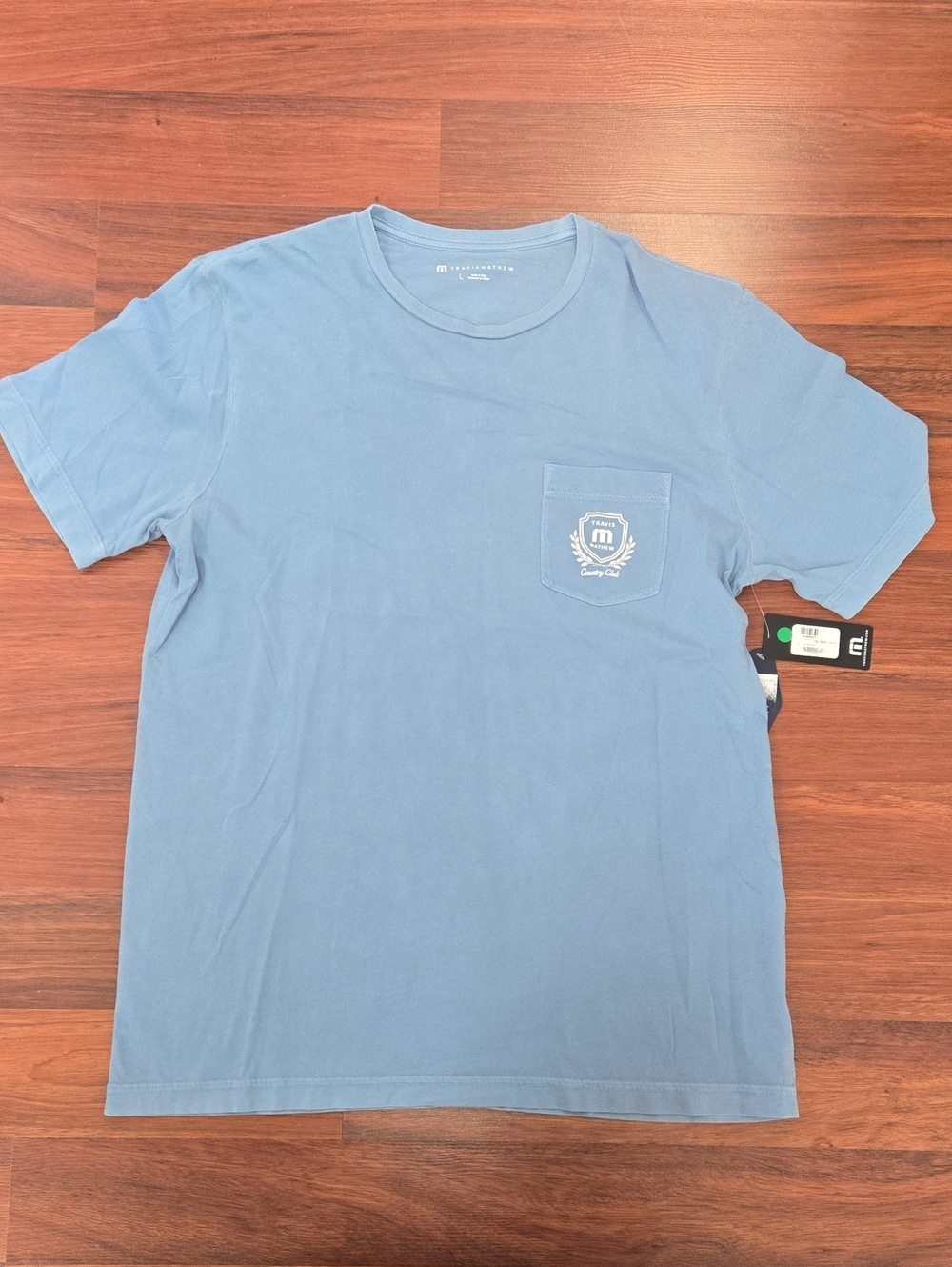 Travis Mathew Light Blue Short Sleeve Pocket Tee NWT Size L